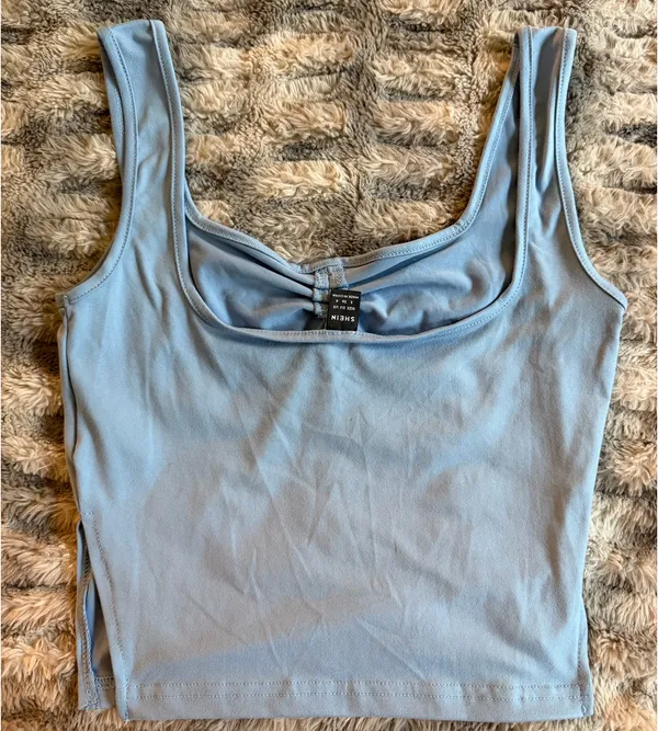 Shein Tank Top - Blue S - Image 2