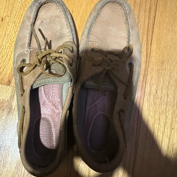 Sperry Brown Leather Boat Shoes - Image 3