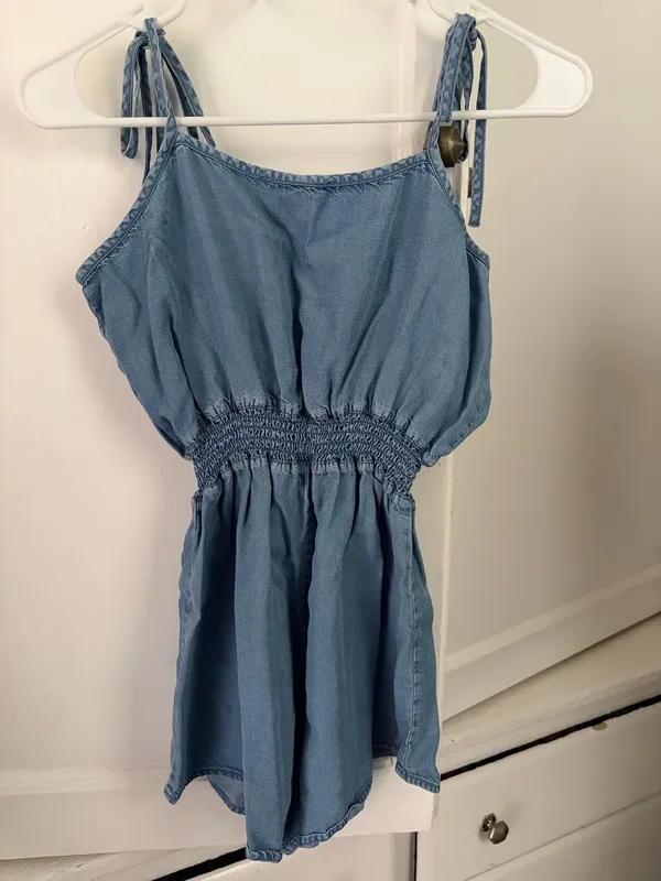 Forever 21 Blue Denim Romper Size S - Image 7