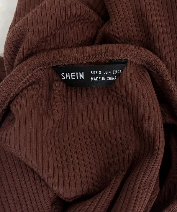SheIn Brown Crop Top - Image 3