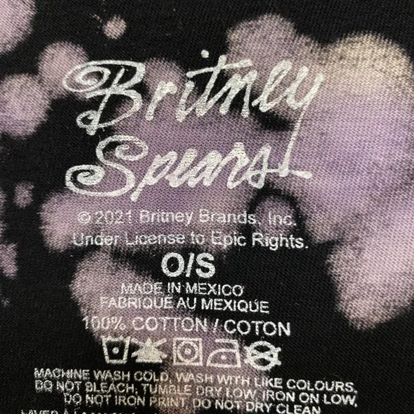 Britney Spears Oops I Did It Again Album Art Pop Tie Dye O/S - Image 4
