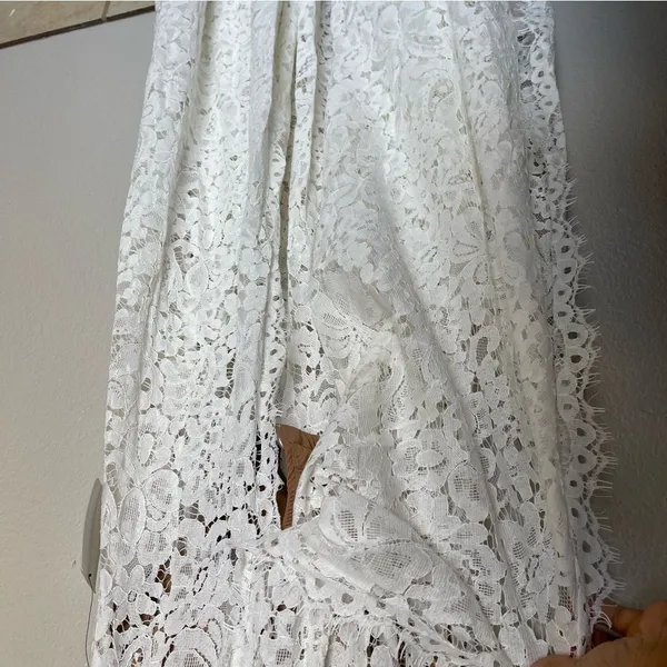 Lulu’s Love of details white lace Dress SZ XS - Image 7