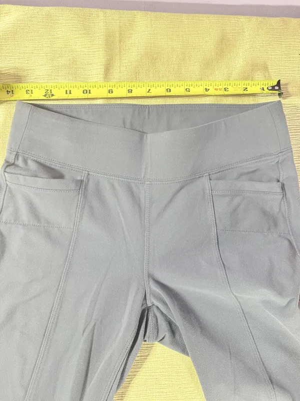 Athleta Womens Pants Small Gray Stretch Supplex Lycra Pull On Yoga Travel - Image 9