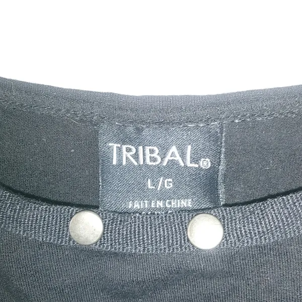 Tribal L Goth Black Studded Swag Tank Top - Image 9