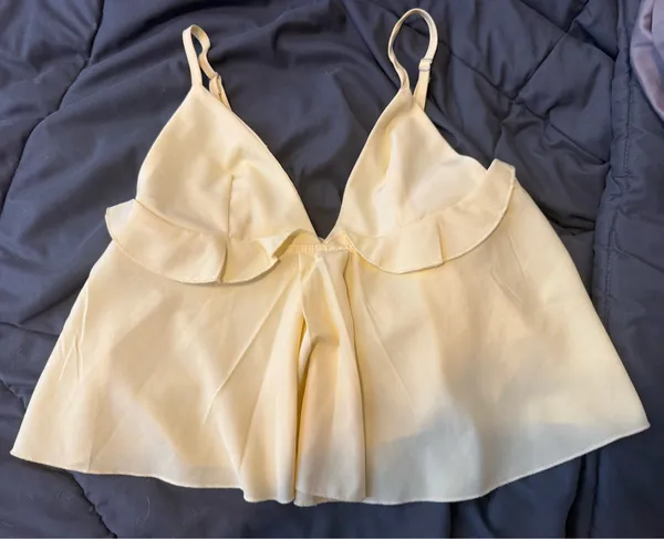 SheIn yellow babydoll tank top - Image 3