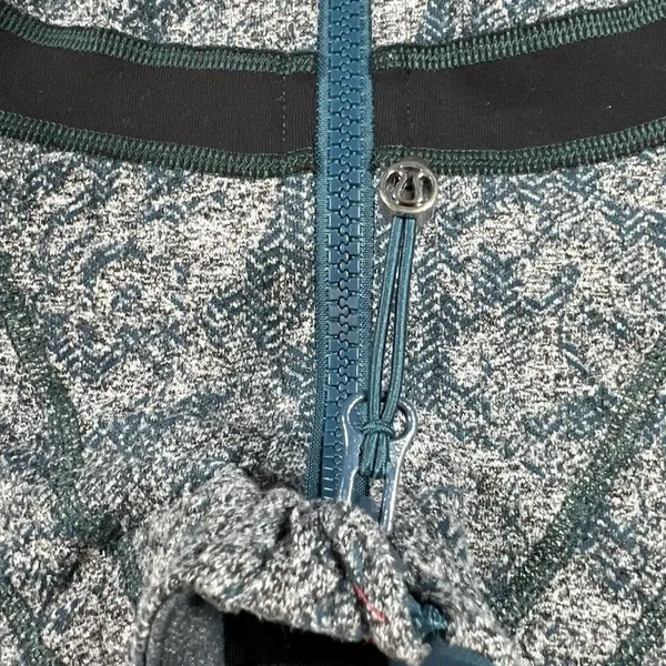 lululemon athletica Define Jacket Brushed‎ Herringbone Gray Blue Alberta size 6 - Image 7