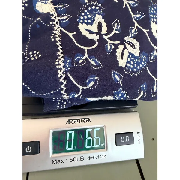 Ulla Johnson Asima Batik One Shoulder Top Blue Black Size 6 - Image 12