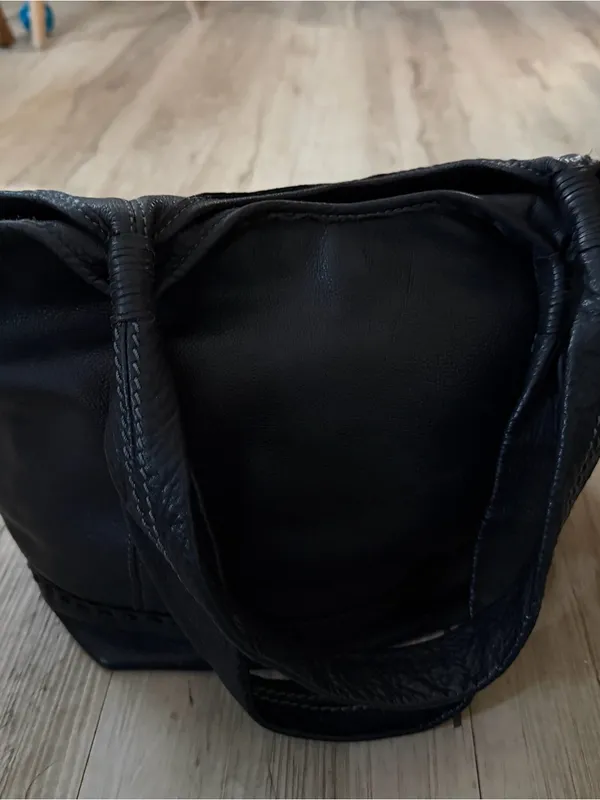 The Sak Black Leather Shoulder Tote - Image 8