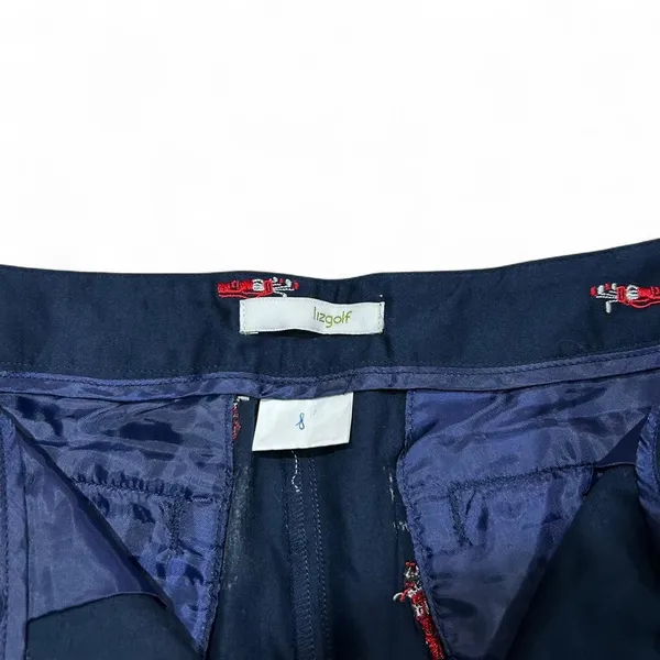 Liz Golf Navy Embroidered Golf Bag Pants - Image 3