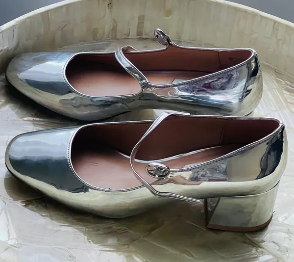 Steve Madden Hawke Patent Slip On Mary Jane Heels by - Image 2