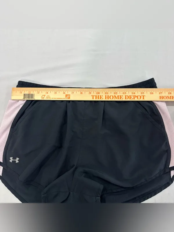Under Armour pink and black loose‎ shorts Large - Image 4