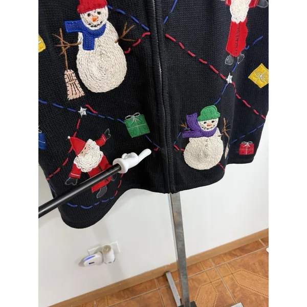 Vtg Designer Originals Studio Santa Ugly Sweater Vest 90’s Christmas Size 2X - Image 10