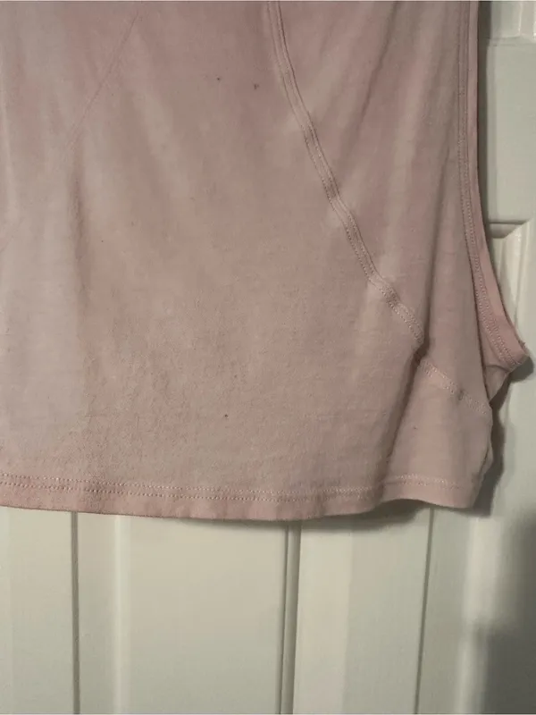 lululemon athletica Pale Pink Floral Graphic Cropped Tank - Image 9