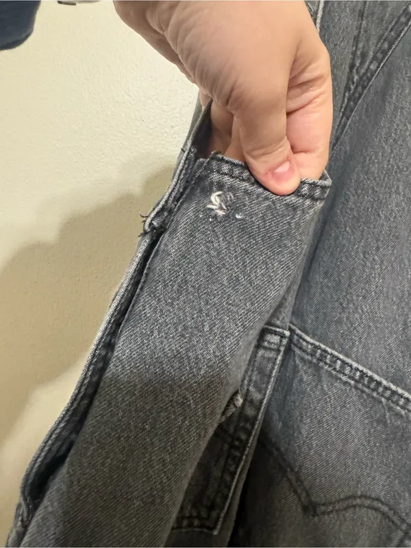 Levi’s Vintage Denim Gray Overalls - Image 8