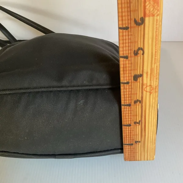 Vintage Coach F3K-9321 Black Twill Leather Trim Tote Shoulder Bag Y2K - Image 15