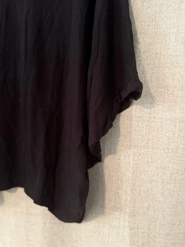 Comune | Black Oversized Short Sleeve Top | L Size L - Image 2