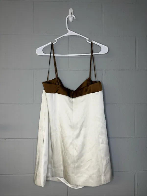 Free People x REVOLVE Verano Mini Dress in Ivory Combo Women’s Sz Medium Pockets - Image 4
