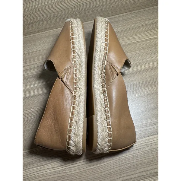 Sam Edelman Women's Kesia Light Brown Genuine Leather Espadrille Flats Size 7.5 - Image 7