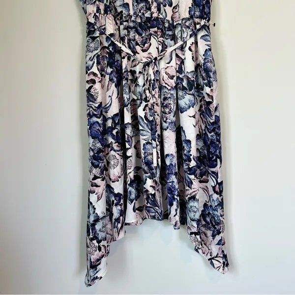 Simply Vera Vera Wang Blue Purple and White High Low Dress - Size: Medium - Image 4