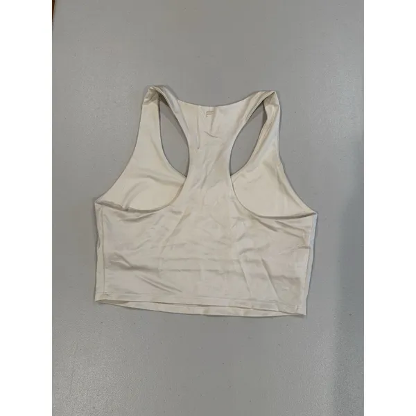 Fabletics Sports Bra Womens Large* Beige Stretch Gym Yoga Active Athletic Tennis - Image 2