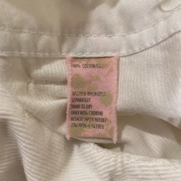 Free People white corduroy pants, size 2 - Image 8