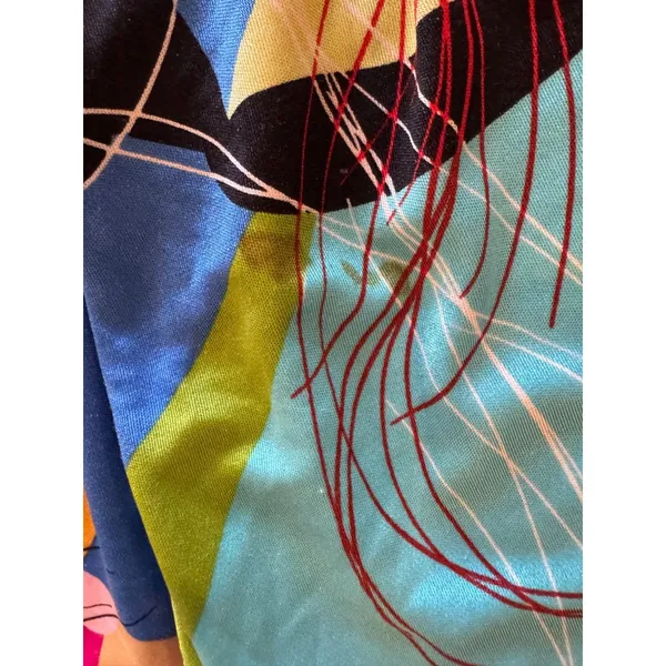 Diane Von‎ Furstenberg Dress Women 8 Blue Pink Silk Blend Eliot Butterfly Mini - Image 11
