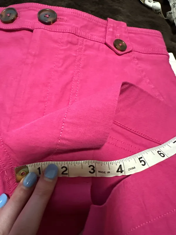 NWT Anthropologie Maeve Classic High Rise Shorts in Pink size 2 - Image 7