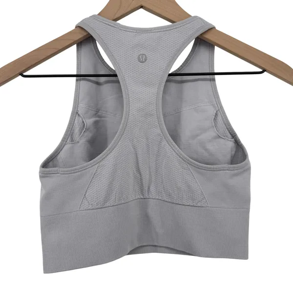 Lululemon Ebb to Train Sports Bra Medium Support C/D‎ Cup Stargaze Gray Women 6 - Image 2
