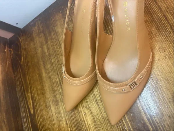 Tommy Hilfiger tan sling back heels size 6 - Image 3