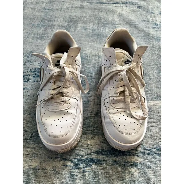 Nike Air Force 1 Low Fontanka in Triple White Women's Size 8 - Image 3