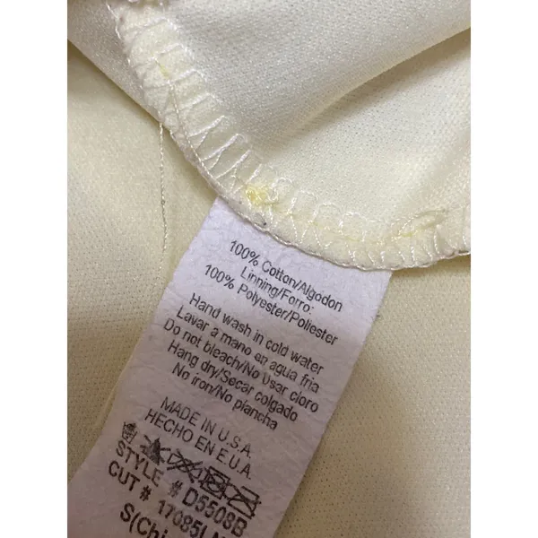 Estam Women's Yellow Sleeveless Cami Camisole Smocked A-Line Flared Dress Size S - Image 5