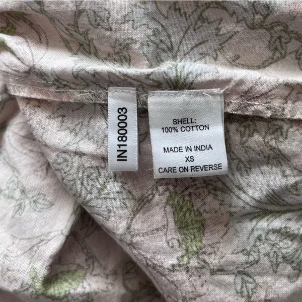 Happy X Nature Floral‎ Bohemian Cotton Strapless Tiered Maxi Dress Size XS - Image 4