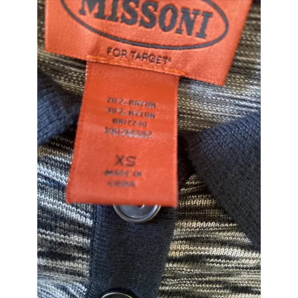 Missoni for Target Space Dye Knit Sweater Dress Womens XS Black Grey Academia - Image 7