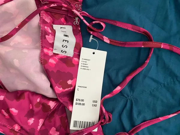 Pink Cross Back Mini Dress - Image 2