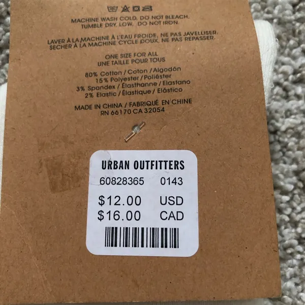 New Urban Outfitters athletic stripe crew socks, one size, 80% cotton - Image 7
