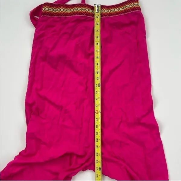 NWT Rusttydustty Hot Pink Geometric Embroidered Tube Top Wide Leg Jumpsuit M‎ - Image 14