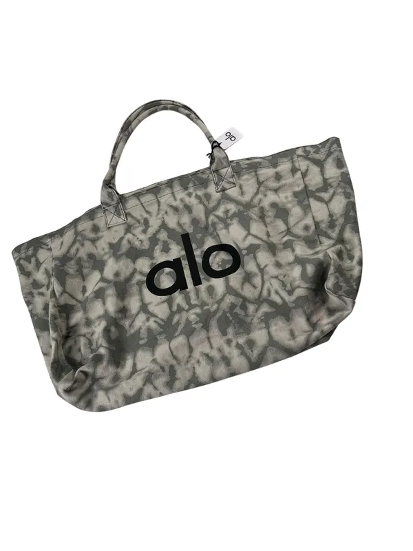 Iconic Shopper Tote , Grey tie-dye pattern Tota Pilates & Yoga Bag ALO Yoga Nwt - Image 3