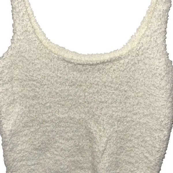 Skims Womens Cozy Soft‎ Knit Scoop Neck Tank Top Off White Size Large/XL - Image 2