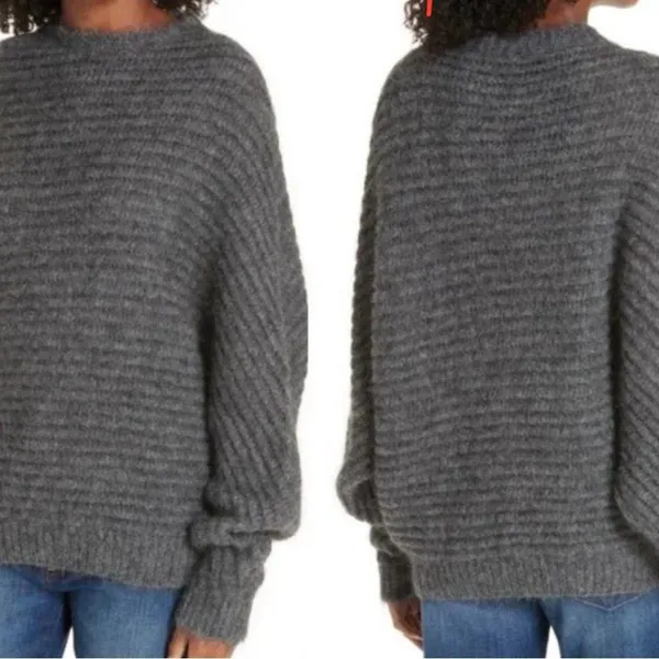 NWOT Maje Mousee Gris Oversized Sweater - Image 5