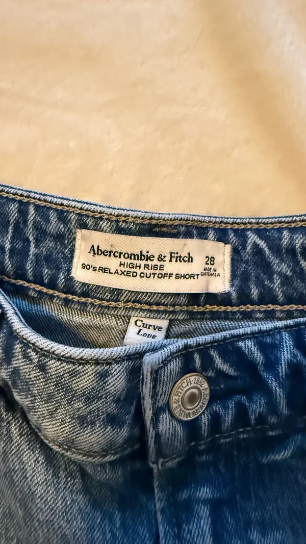 Abercrombie Curve Love Jean Shorts - Image 5