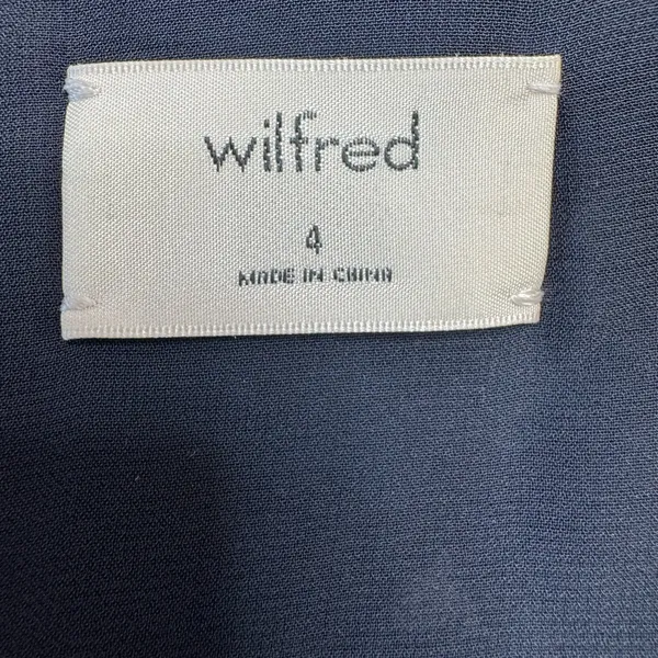 Aritzia Wilfred Aubagne Black Blue Cutout Long Sleeve Midi Dress size 4 $175 - Image 6