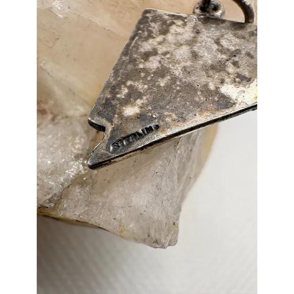 Vintage Sterling Silver Nevada State Map Charm Prospector Las Vegas Reno 2.18g - Image 3