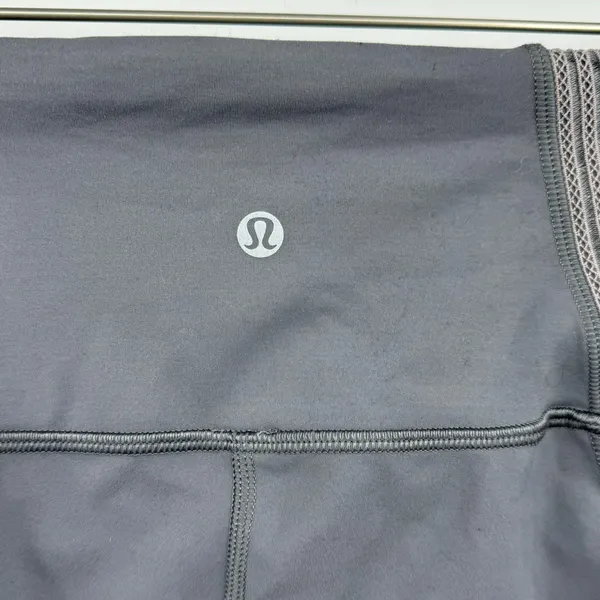 Lululemon Mesh Power Lines Leggings Titanium Dark Chrome Size 6 - Image 7