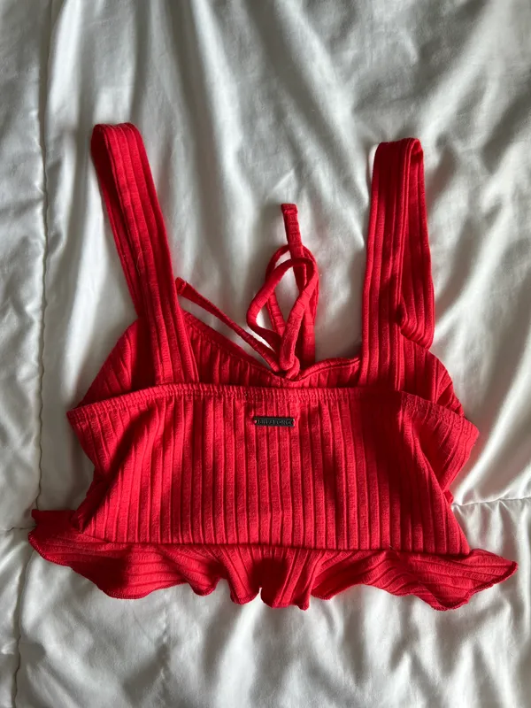 Billabong Red Crop Top - Image 2