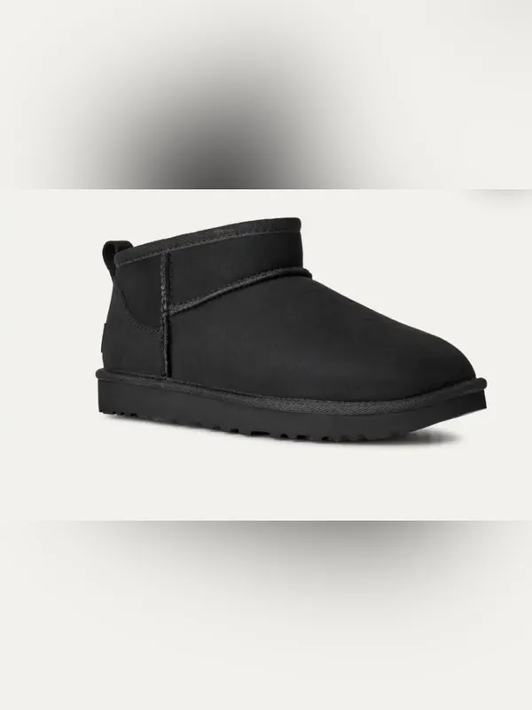 UGG Classic Ultra Mini Black Neutral Gorpcore Sheep Skin Bootie women’s 9 - Image 2