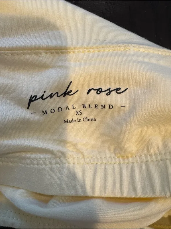 Pink Rose Ribbed Scoop Halter Tank — Cream - Image 6