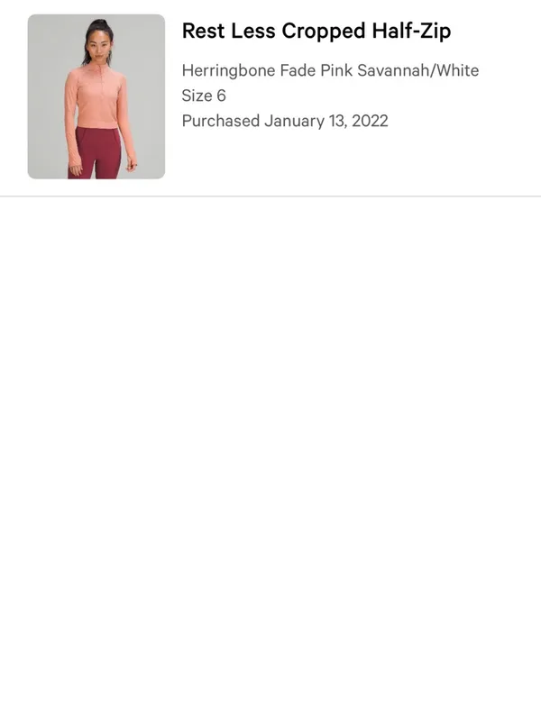 Lululemon Rest Less Cropped Half-Zip - Image 8