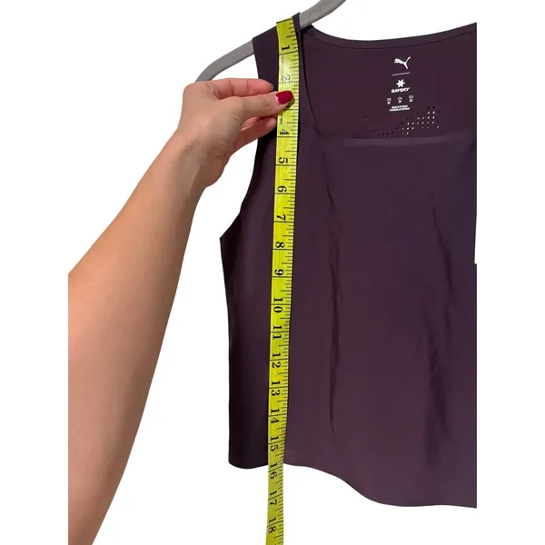 Puma Saysky Purple Sleeveless Athletic Crop Top XS - Image 4