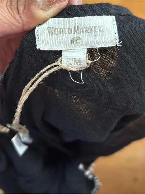 NEW World Market Goa Boho Vacation Pockets Harem Tie Lagenlook Jumpsuit S/M - Image 8