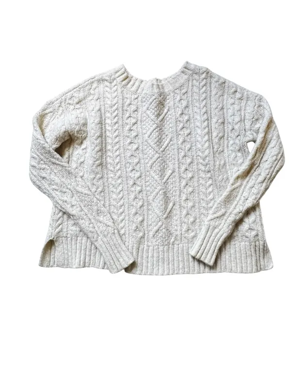 American Eagle Women’s Cozy Cream Cable Knit Sweater S/P - Image 3